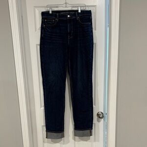 American eagle super high rise straight leg size 12 x long jeans